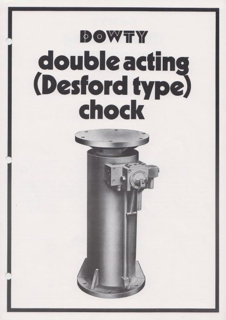 Double Acting (Desford type) Chock | Original photo in the Dowty archive at the Gloucestershire Heritage Hub
