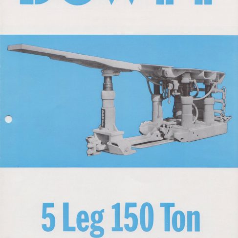 5-Leg 150 Ton Thin Seam Chock | Original photo in the Dowty archive at the Gloucestershire Heritage Hub