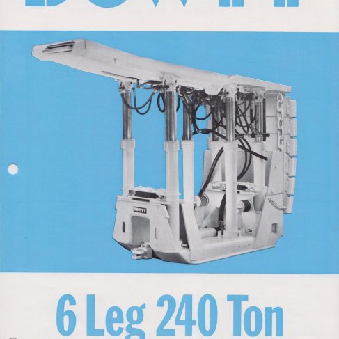 6-Leg 240 Ton Rigid Base Chock | Original photo in the Dowty archive at the Gloucestershire Heritage Hub