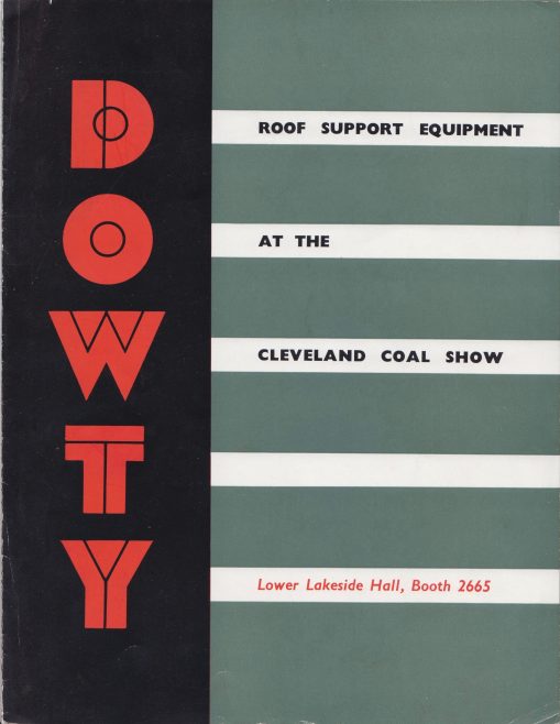 Roof Support Equipment at the Cleveland Coal Show | Original photo in the Dowty archive at the Gloucestershire Heritage Hub