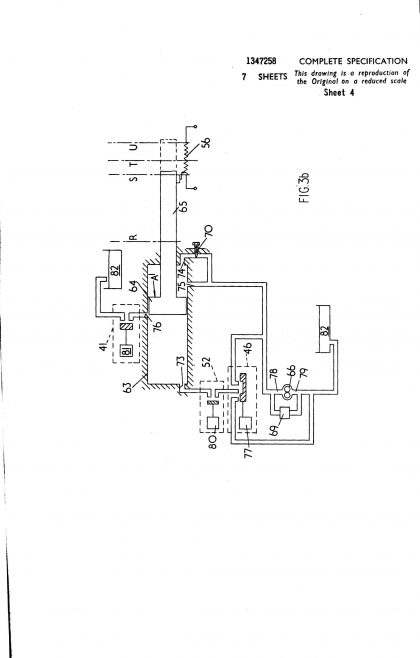 Ultra Electronics Patent Specification 1970 - Improvements in and Relating to Turbine Engine Control Systems | Original photo in the Dowty archive at the Gloucestershire Heritage Hub