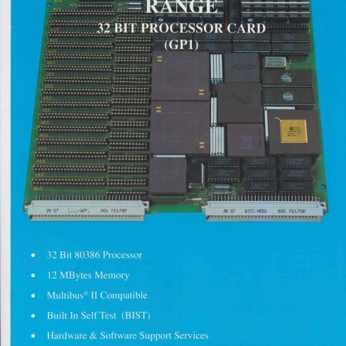 Gresham House - G Range 32 Bit Processor Card | Original photo in the Dowty archive at the Gloucestershire Heritage Hub