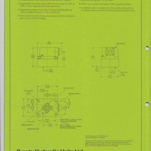 Servo Products Division - 4653 Series Miniature Servo Valve Data Sheet | Original photo in the Dowty archive at the Gloucestershire Heritage Hub