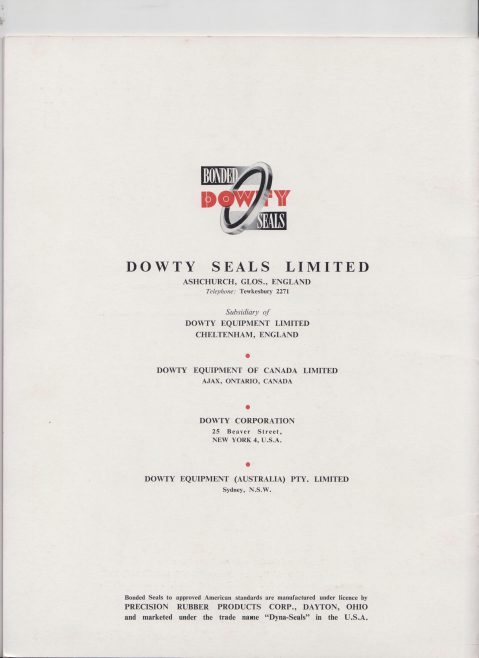 Dowty Seals - Bonded Seals 