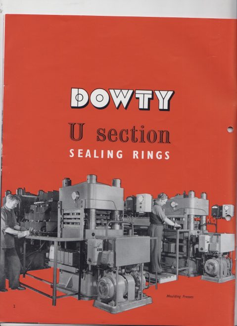 Dowty Seals - U Section Sealing Rings | Original photo in the Dowty archive at the Gloucestershire Heritage Hub