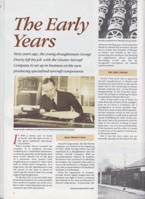 Dowty Group - Dowty World 60th Anniversary Issue June 1991 | Original photo in the Dowty archive at the Gloucestershire Heritage Hub