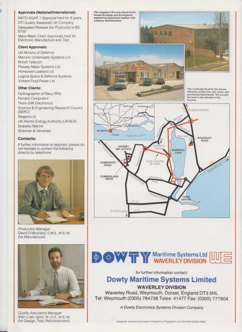 Dowty Maritime Systems - Electronic Manufacturing Services | Original photo in the Dowty archive at the Gloucestershire Heritage Hub