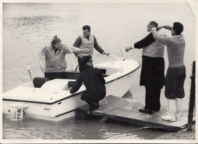 Taking Sir George for a spin in the Dowty Turbocraft | Shared by Gareth Morris